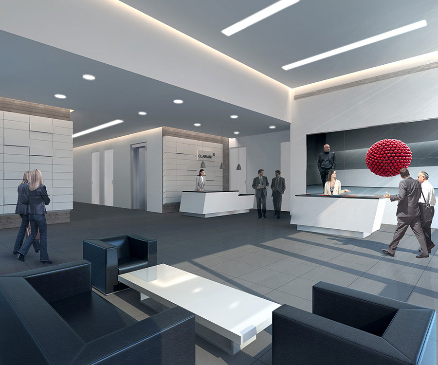 levinson alcoser associates, office clients, clariant oil and mining service, office building architecture, houston, texas, architecture service